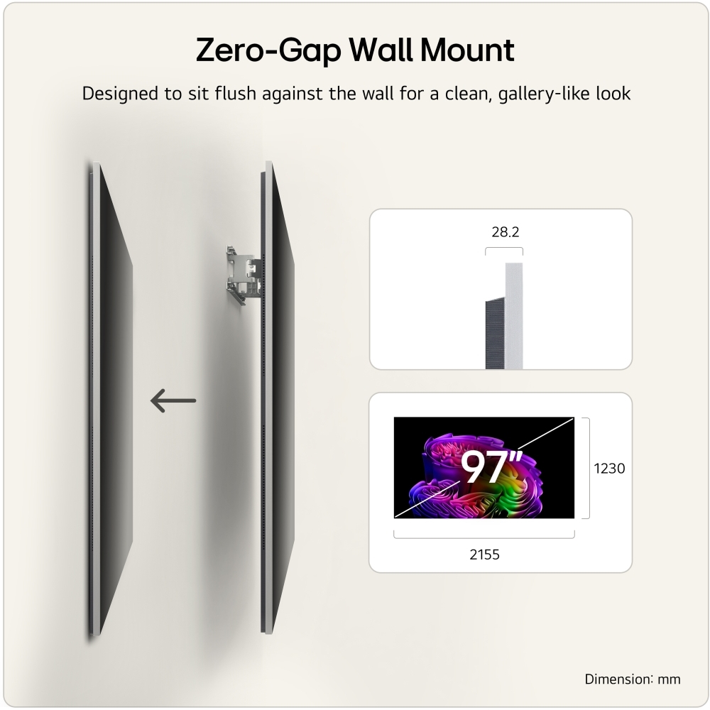 LG OLED97G64LW.AEK 97" OLED evo Smart Television, 4K Ultra HD, in bright and dark rooms, F Rated