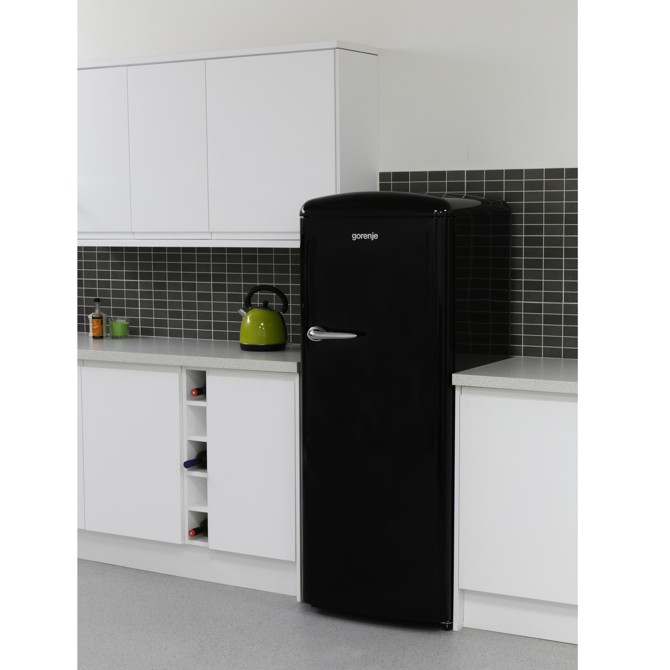 Buy Gorenje ORB153BK Tall Fridge with Ice Box Black Marks Electrical