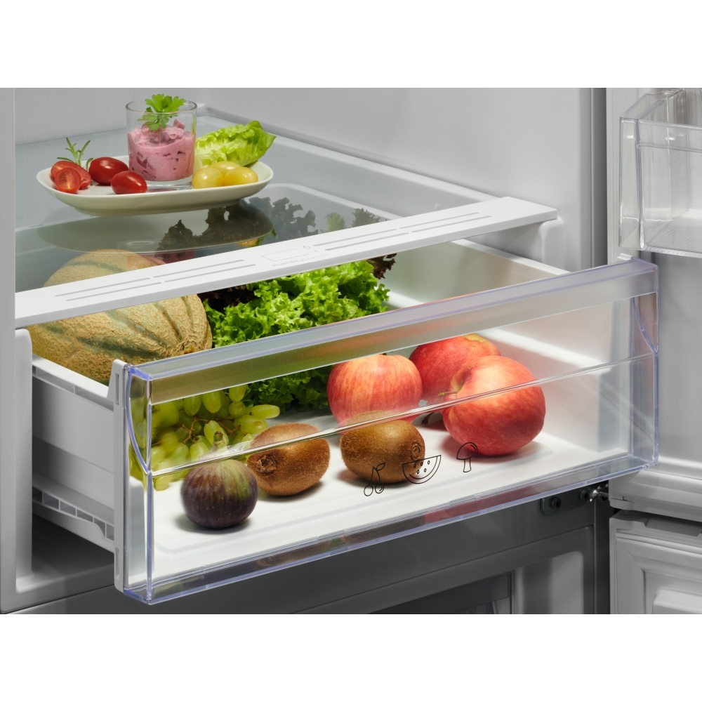 AEG ORC5S331EX Low Frost Fridge Freezer, 70/30, Silver, E Rated