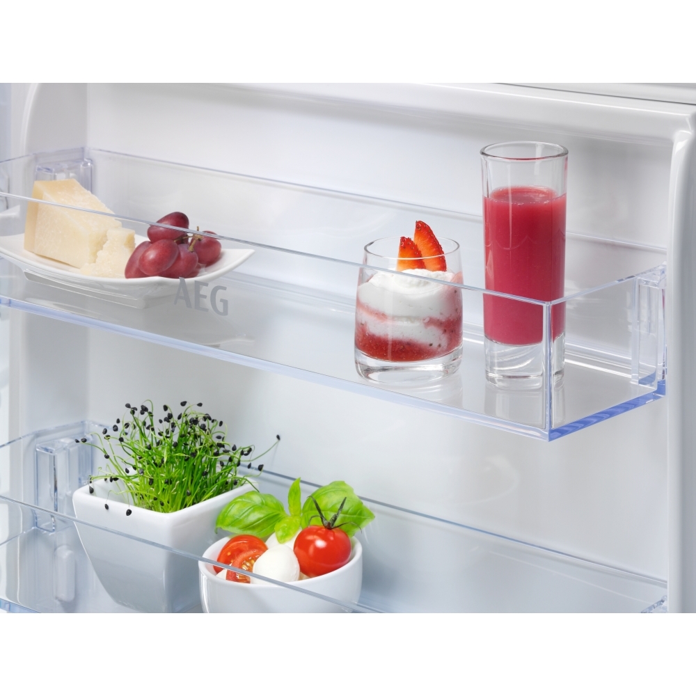 AEG OSC5S185ES Low Frost Integrated Fridge Freezer, Sliding Hinge, 50/50, E Rated
