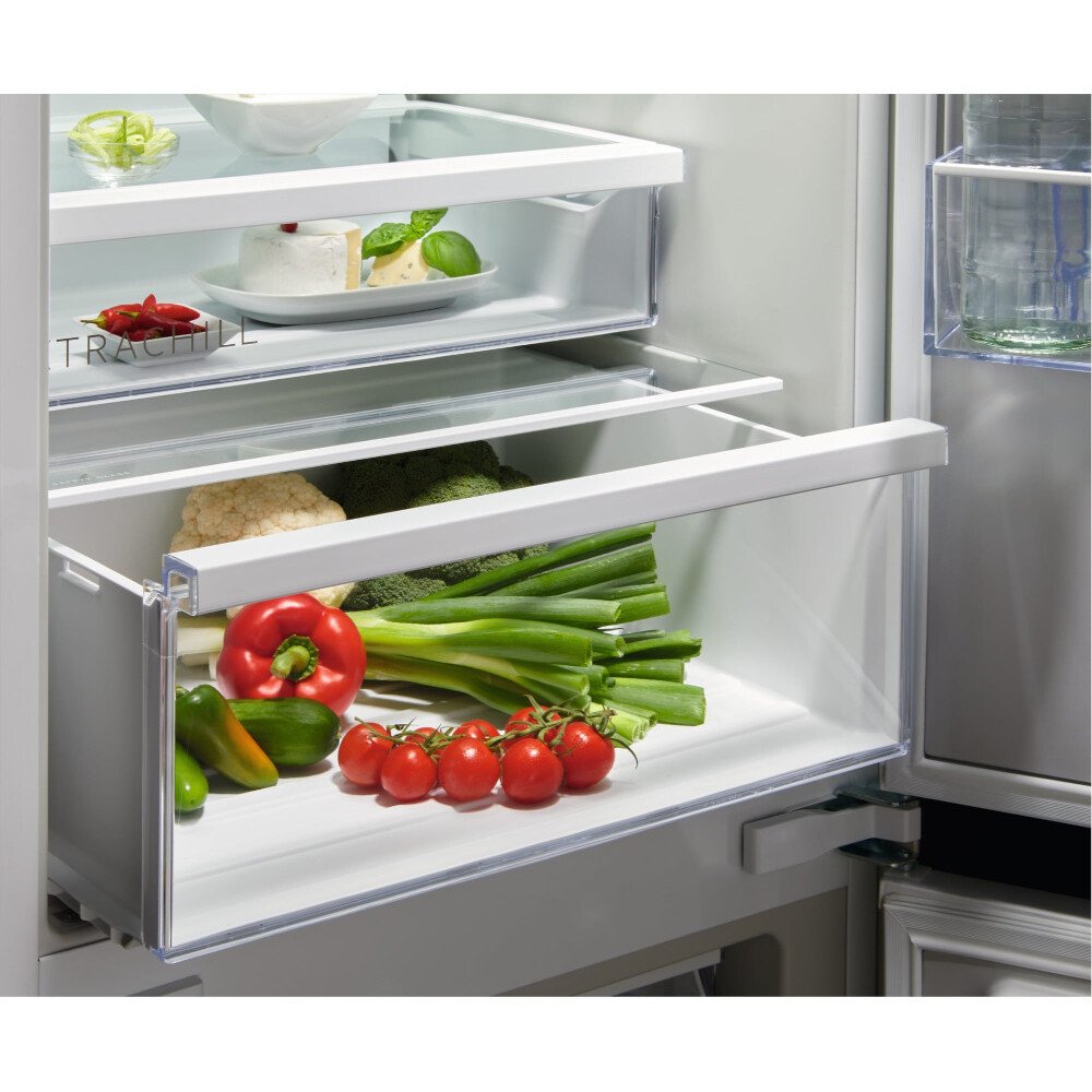 AEG OSC6M191ES No Frost Integrated Fridge Freezer, Sliding Hinge, 70/30, E Rated