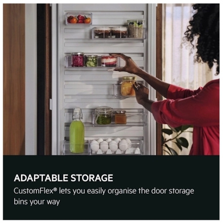 AEG OSC6M191ES No Frost Integrated Fridge Freezer, Sliding Hinge, 70/30, E Rated