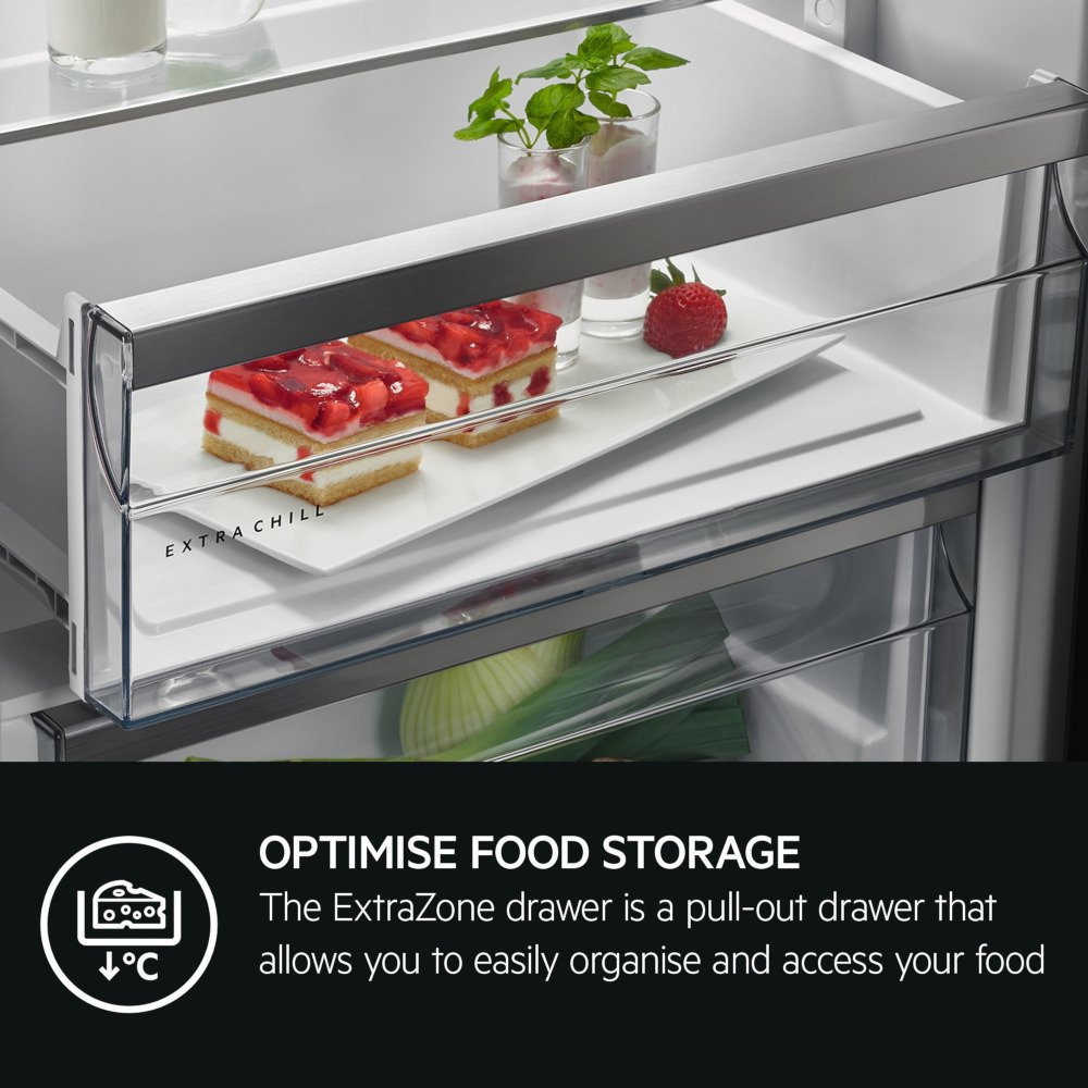 AEG OSC7C181DF No Frost Integrated Fridge Freezer, Fixed Hinge, 70/30, D Rated