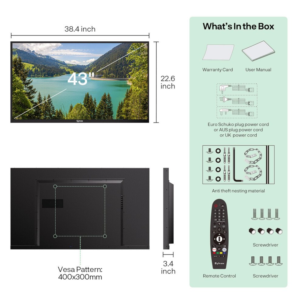 Sylvox OT43B1K4GC 43" Television