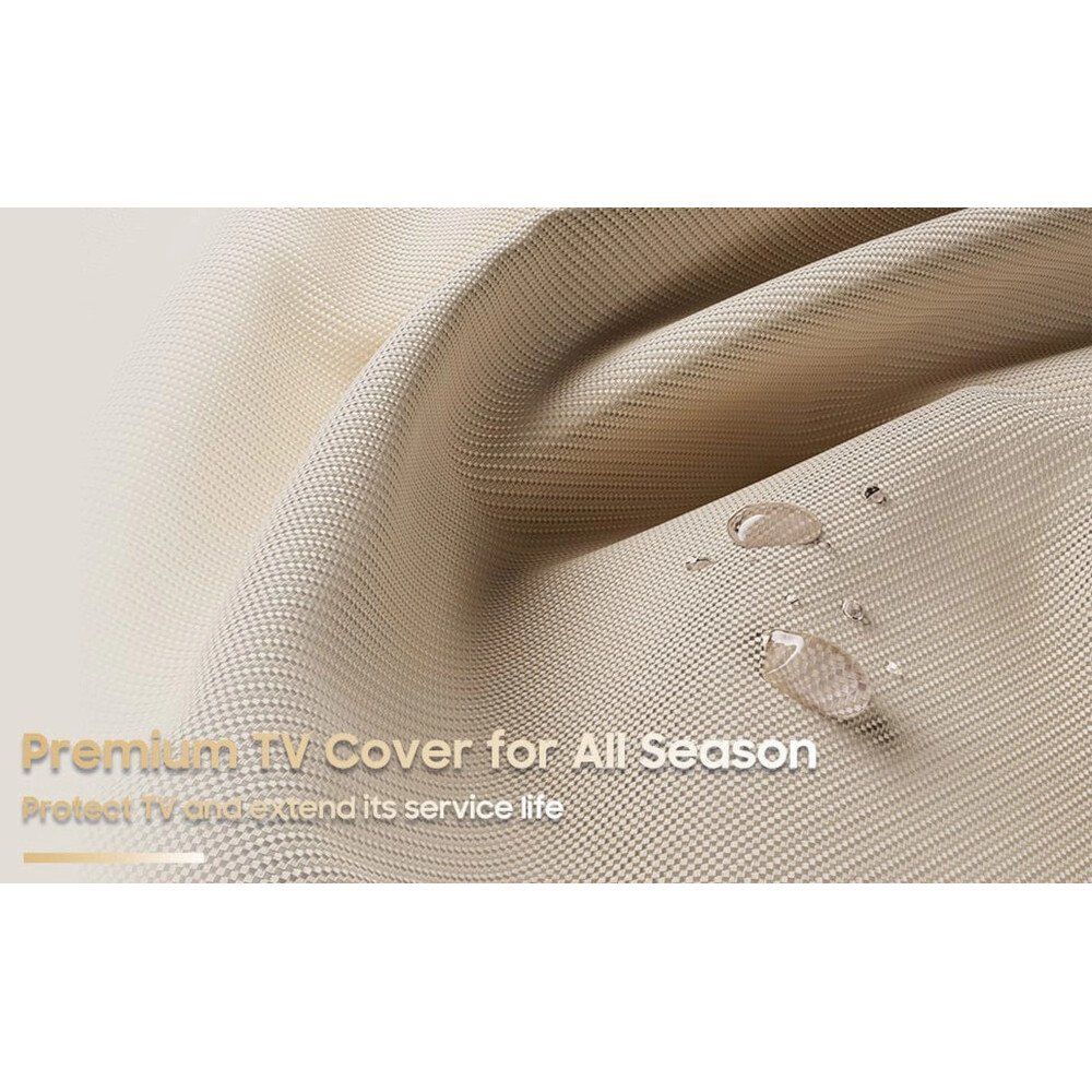 Sylvox OT65A1COVER Outdoor TV Cover for 60-65" TVs, Cream