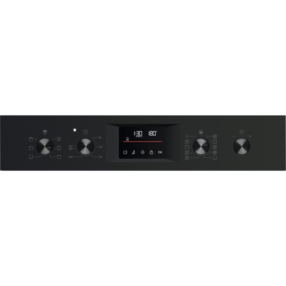 AEG OU5CP40B Built-In Electric Double Oven, Black, A Rated