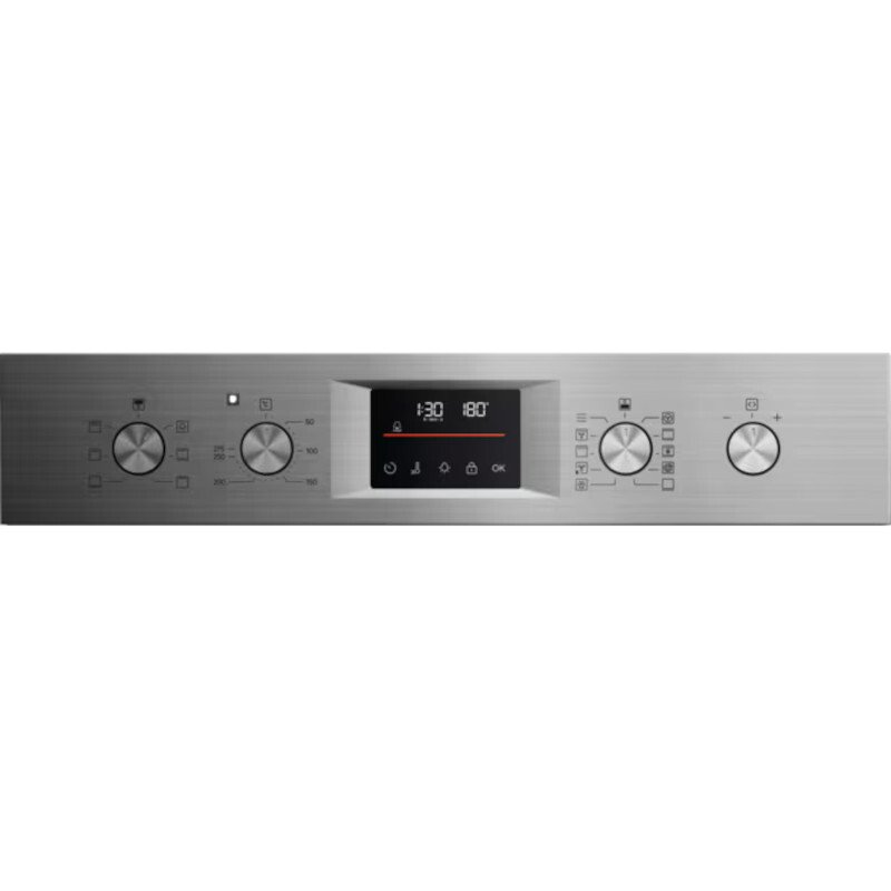AEG OU5CP40M Built-In Electric Double Oven, Stainless Steel, A Rated