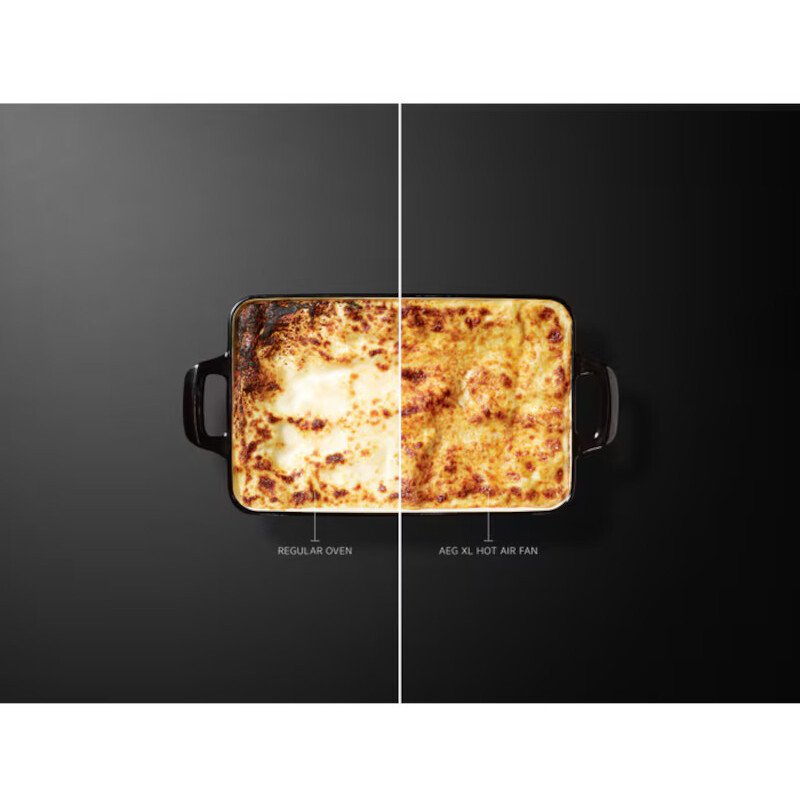 AEG OU5CP40M Built-In Electric Double Oven, Stainless Steel, A Rated
