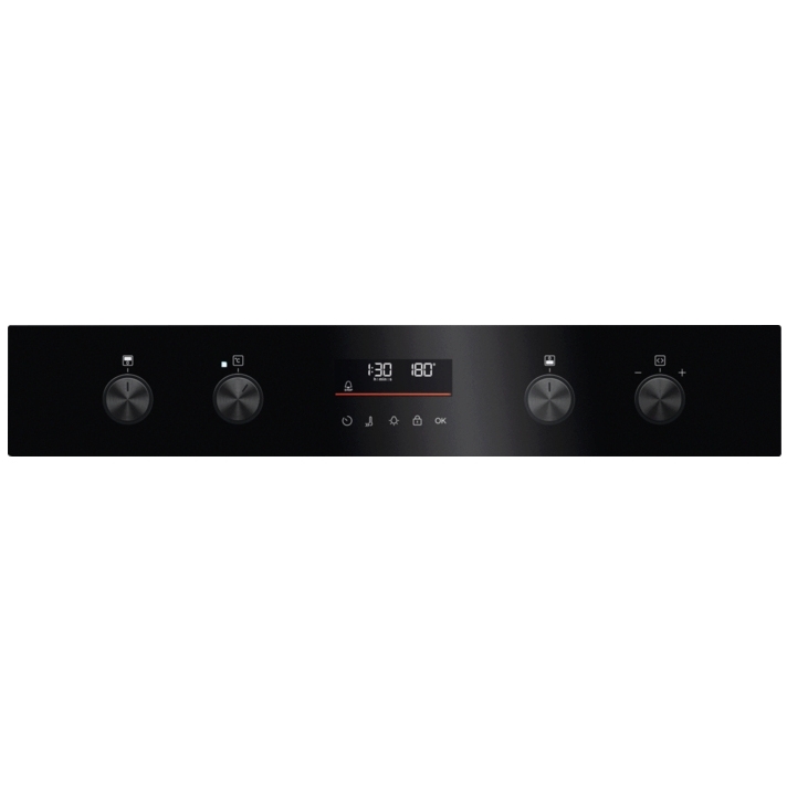 AEG OU5CU40K Built-Under Electric Double Oven, Black, A Rated