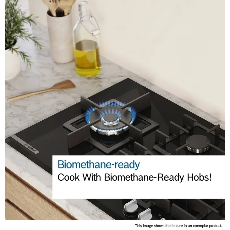Bosch PBP6B2K60 Series 2 4 Burner Gas Hob, White