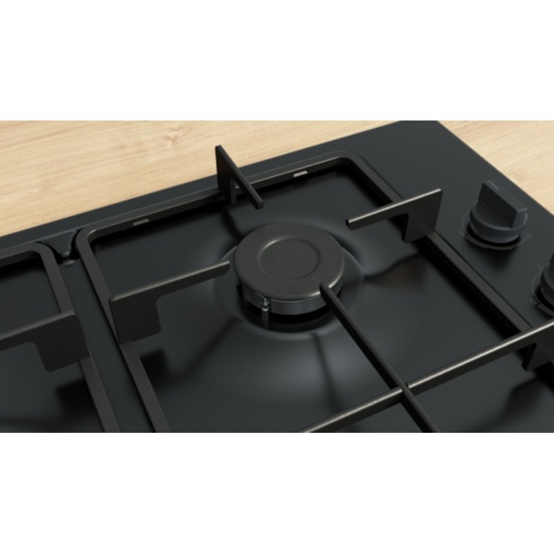 Bosch PBP6B6K60 Series 2 4 Burner Gas Hob, Black