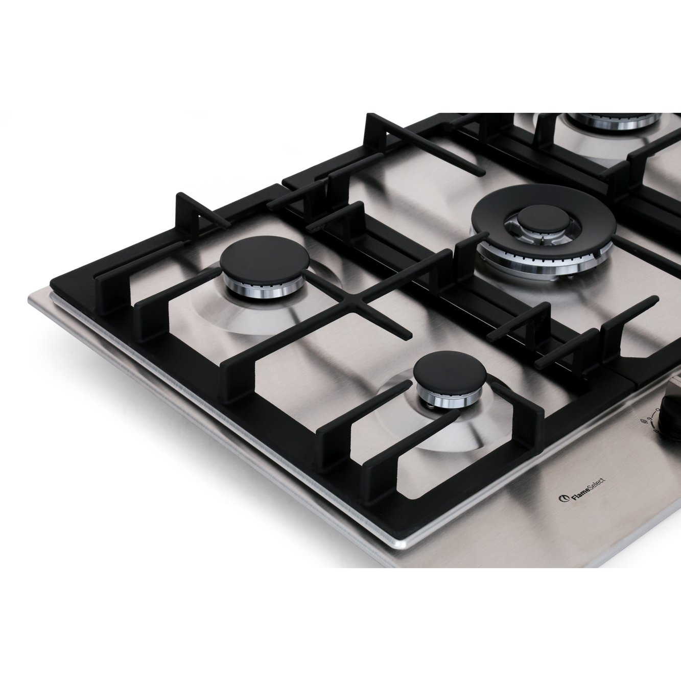 Bosch PCQ7A5B90 Series 6 5 Burner Gas Hob, Stainless Steel