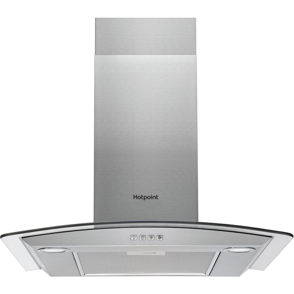 Hotpoint PHGC7.4FLMX 70cm Chimney Cooker Hood, Stainless Steel