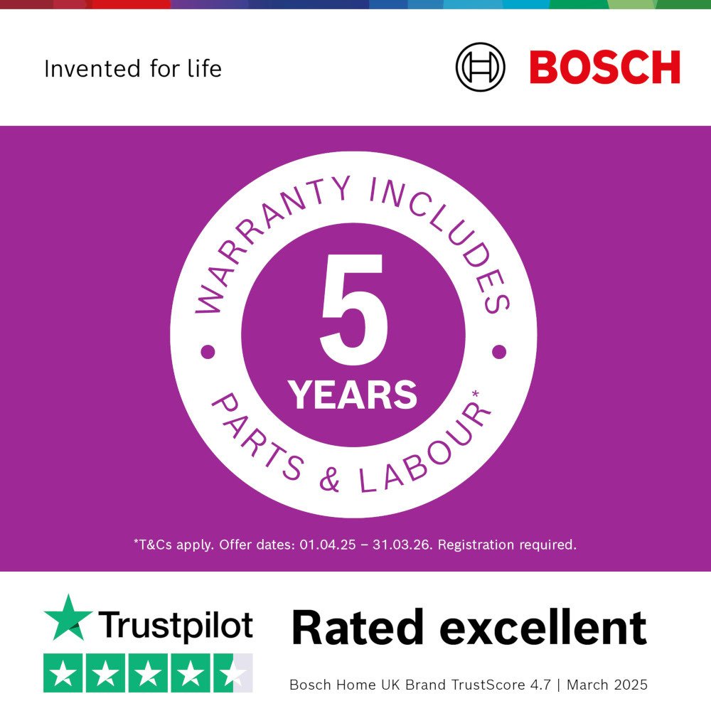 Bosch PIE631BB5E Series 4 59cm Induction Hob, Black