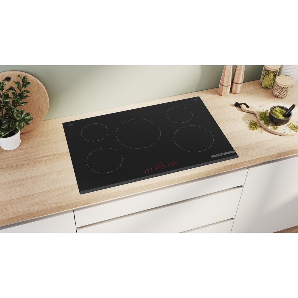 Bosch PIV831HB1E Series 6 80cm Induction Hob, Black