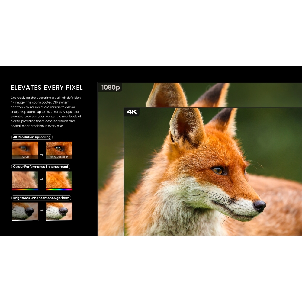 Hisense PL2TUK Series PL2 Smart Laser Cinema 4K, 4K Ultra HD, Black