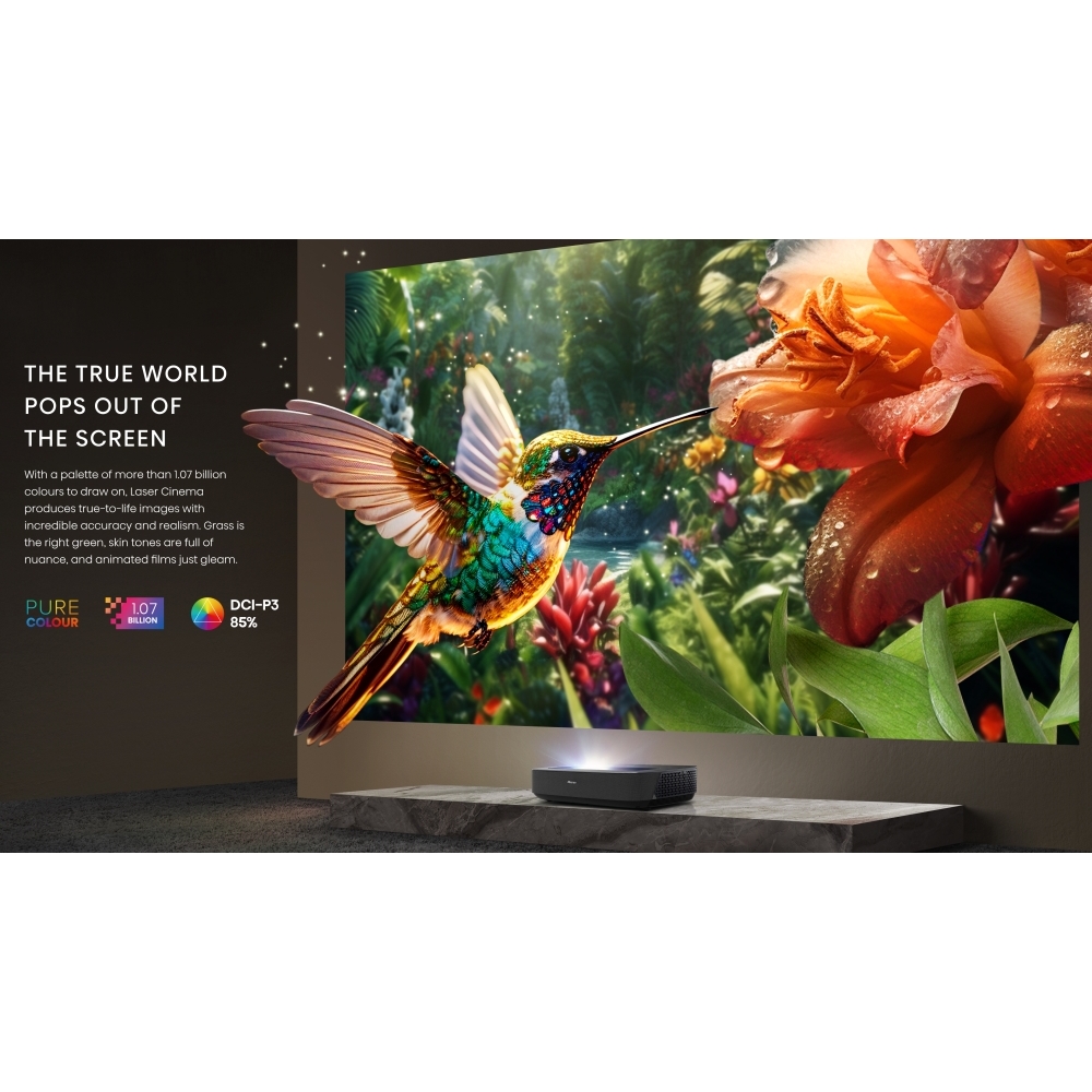 Hisense PL2TUK Series PL2 Smart Laser Cinema 4K, 4K Ultra HD, Black