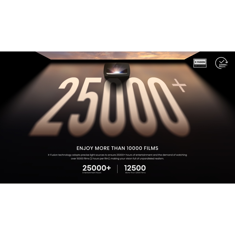 Hisense PL2TUK Series PL2 Smart Laser Cinema 4K, 4K Ultra HD, Black
