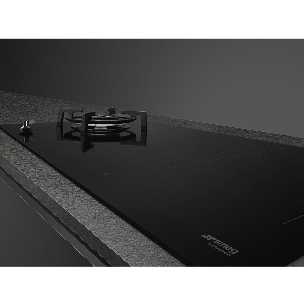 Smeg PM3953D Classic 90cm Mixed Fuel Hob, Black