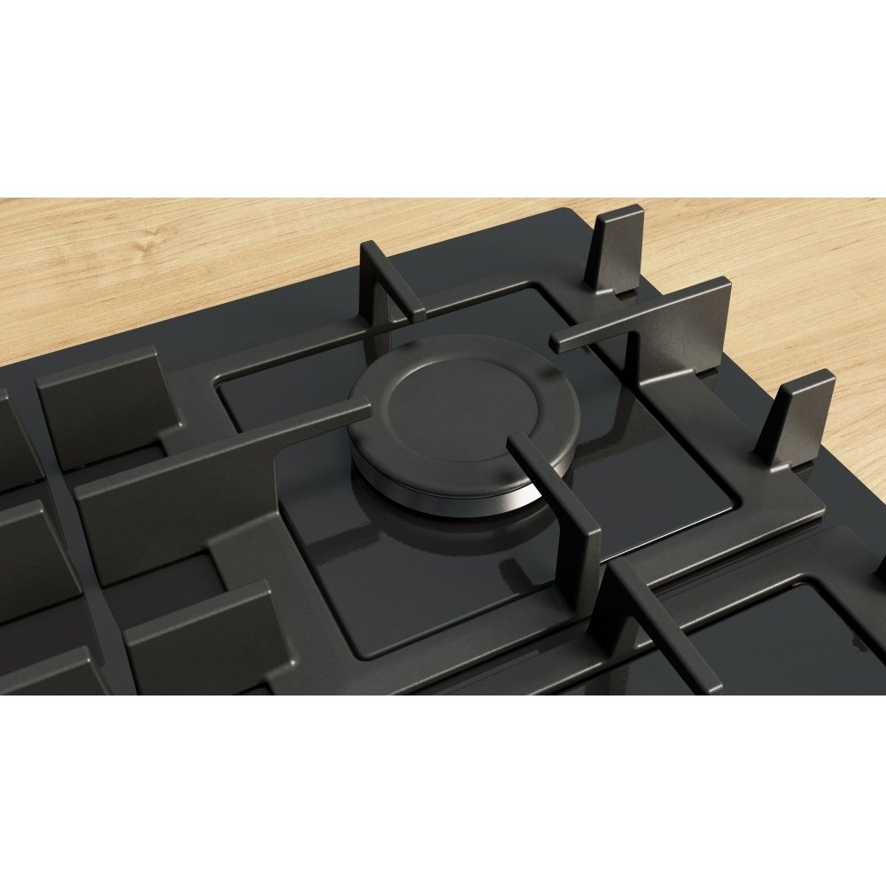Bosch PNP6B6K40 Series 4 4 Burner Gas Hob, Black
