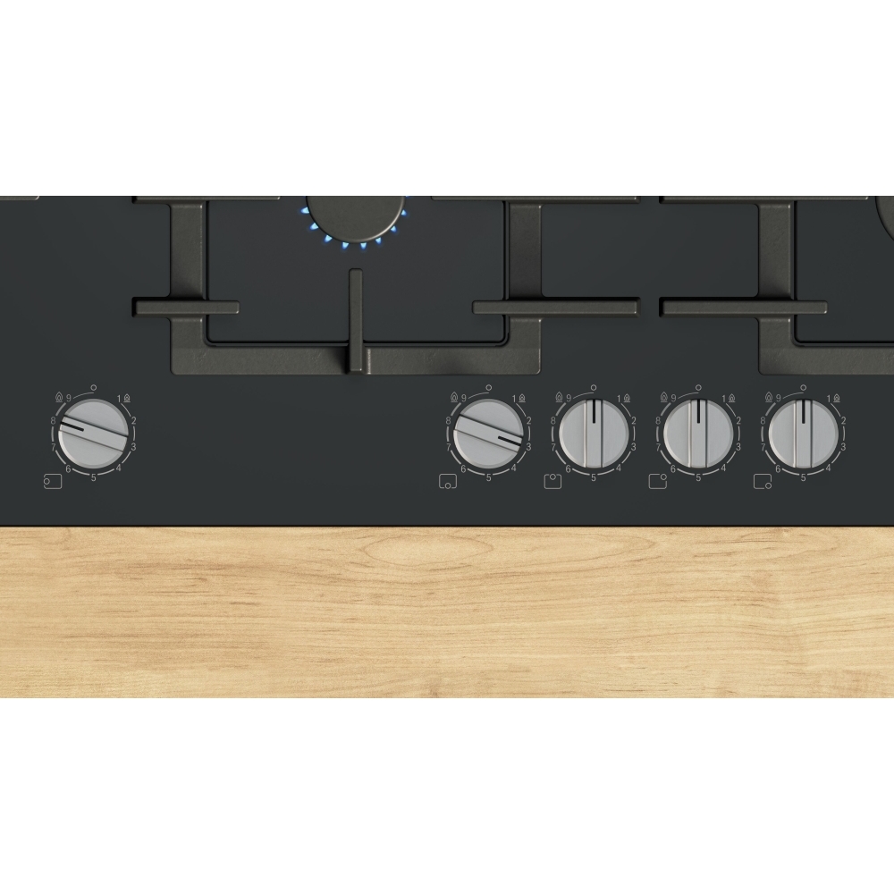 Bosch PPM9A6I40 Series 6 92cm 5 Burner Gas Hob, Black