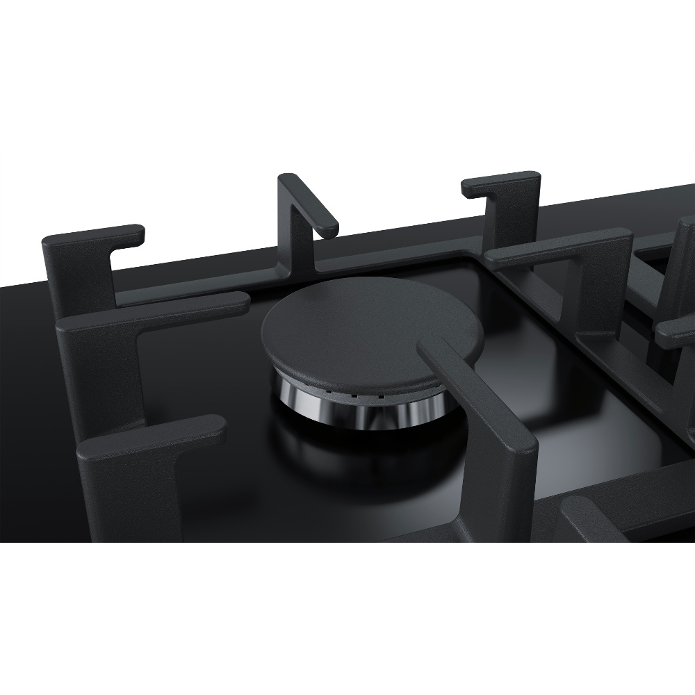 Buy Bosch Serie 6 PPQ7A6B90 5 Burner Gas Hob Black on Glass Marks