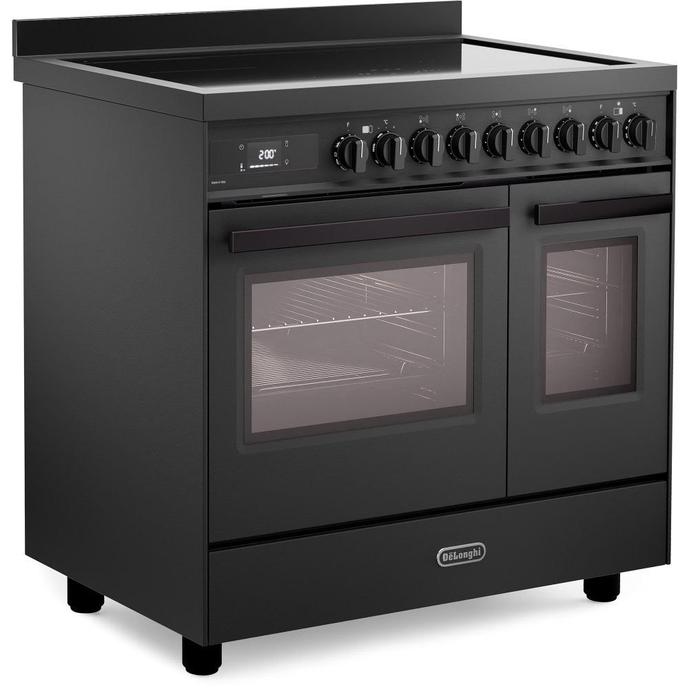 DeLonghi PRO 965 TIMAA 90cm Induction Range Cooker, Grey, A Rated