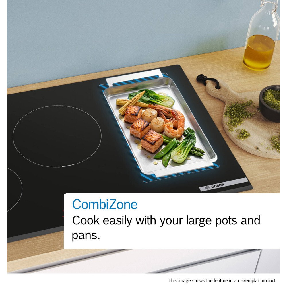 Bosch PVQ81AH26E 80cm Vented Hob, Black, B Rated