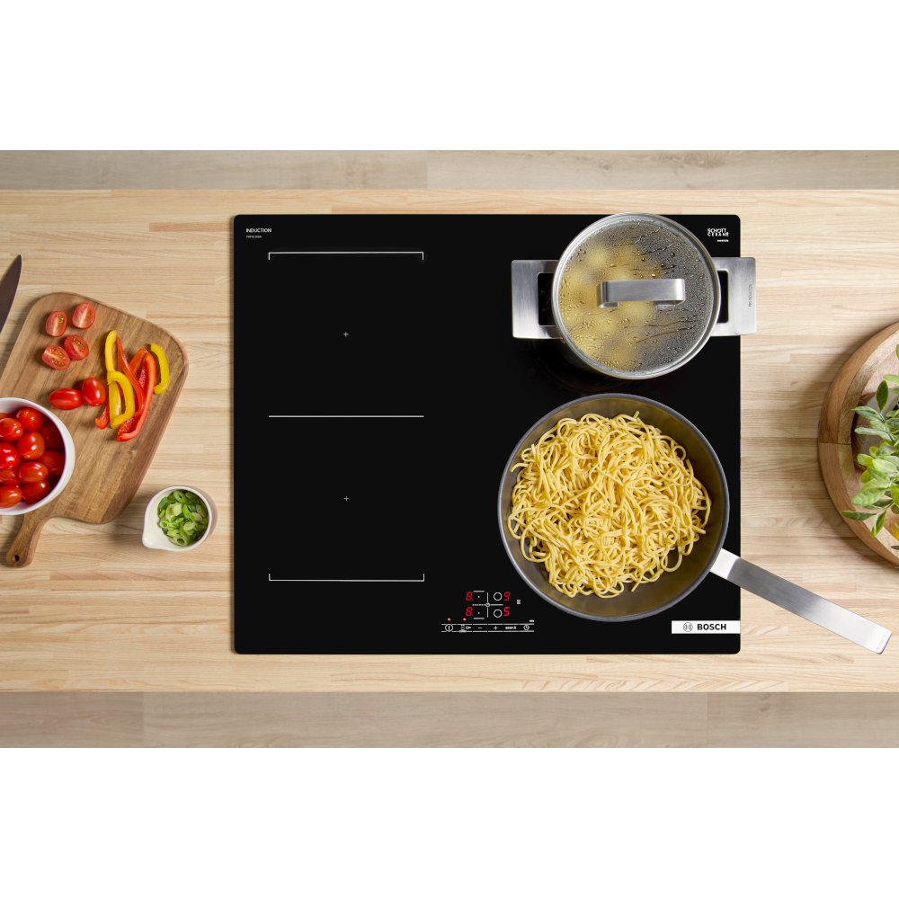 Bosch PWP611BB5B Series 4 59cm Induction Hob, Black