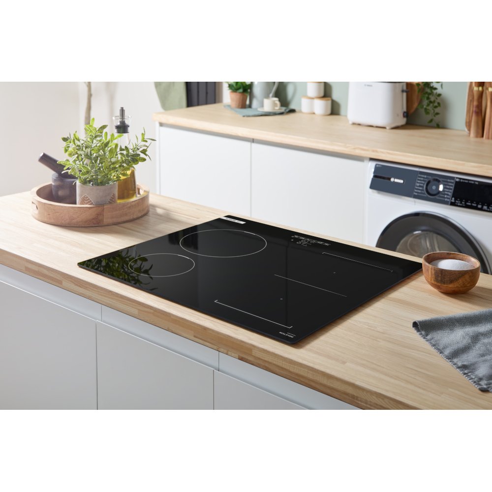 Bosch PWP611BB5B Series 4 59cm Induction Hob, Black
