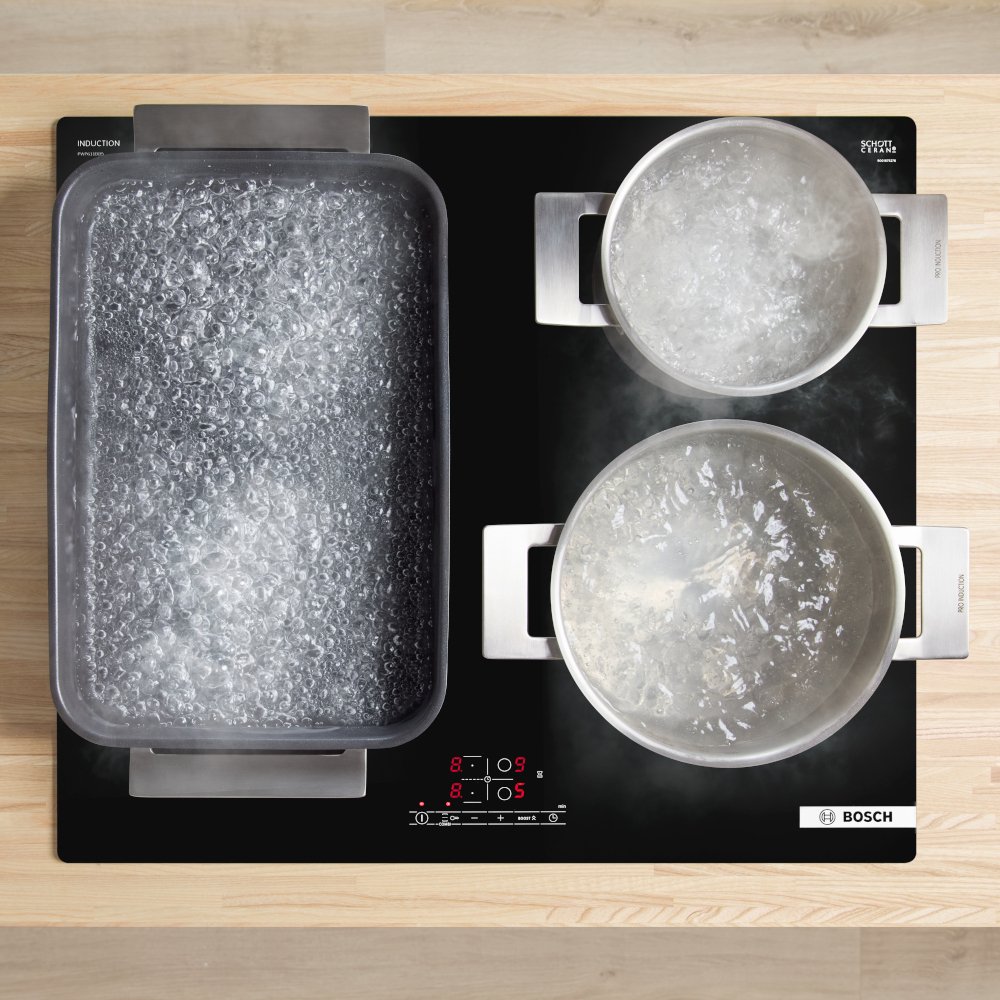 Bosch PWP611BB5B Series 4 59cm Induction Hob, Black