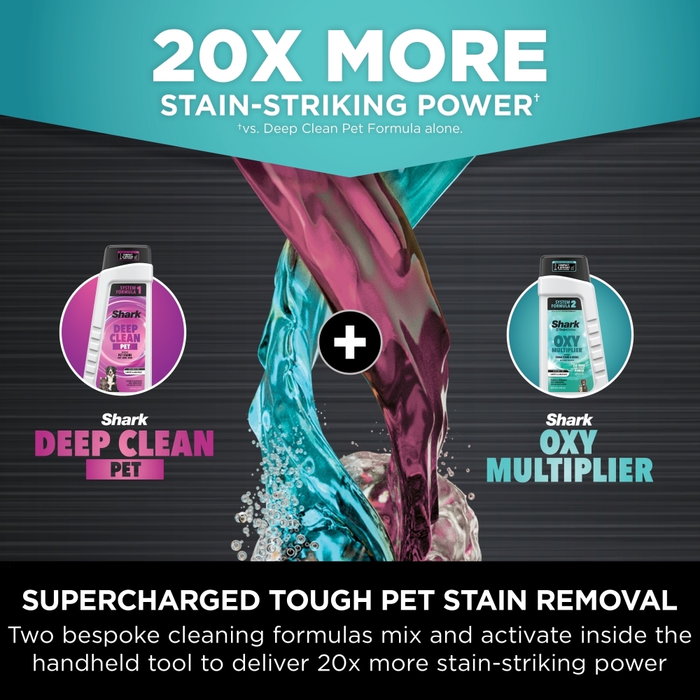 Shark PX250UKT StainStriker HairPro Pet Stain & Spot Cleaner, Silver