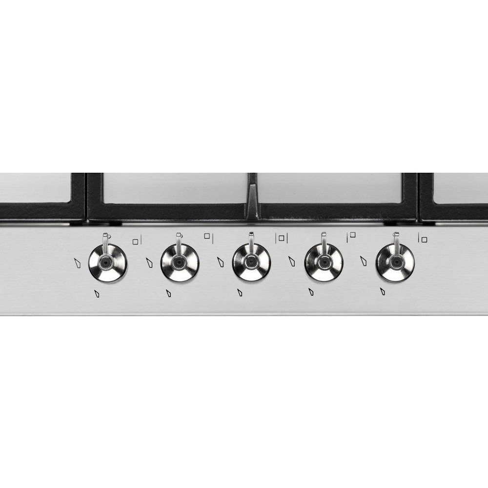 Smeg PX375 Classic 73cm 5 Burner Gas Hob, Stainless Steel