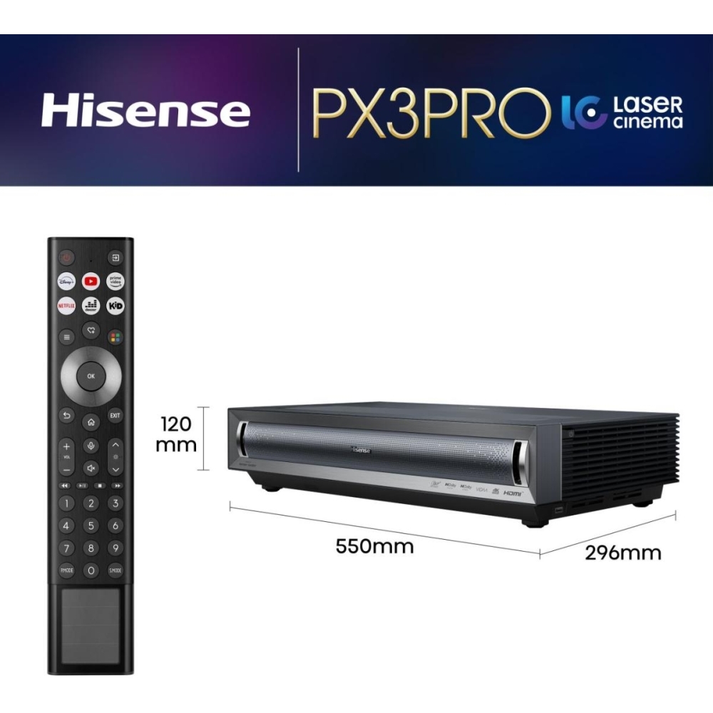 Hisense PX3-PRO 4K Smart Laser Cinema