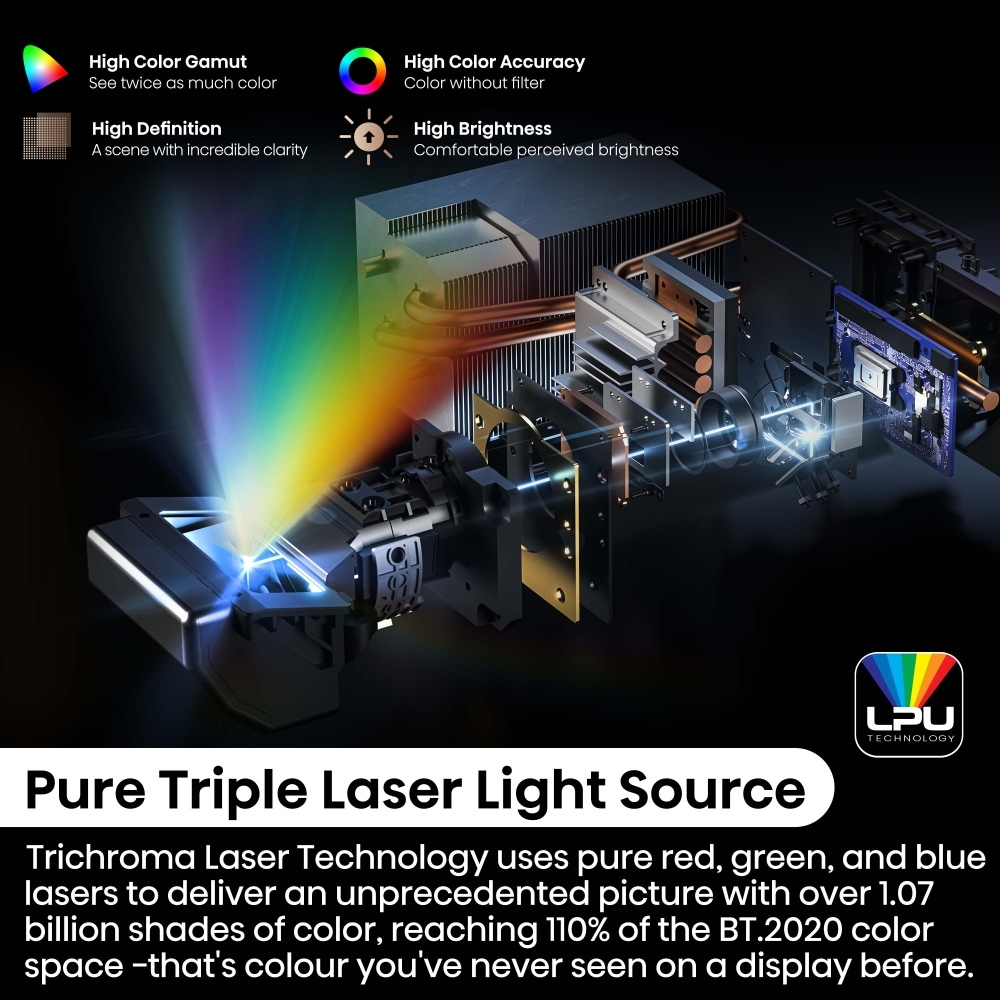 Hisense PX3-PRO 4K Smart Laser Cinema, 4K Ultra HD, Black