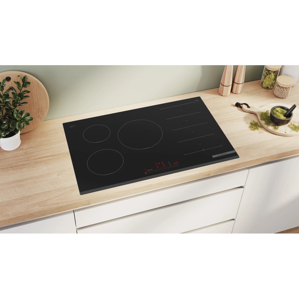 Bosch PXV831HC1E Series 6 80cm Induction Hob, Black