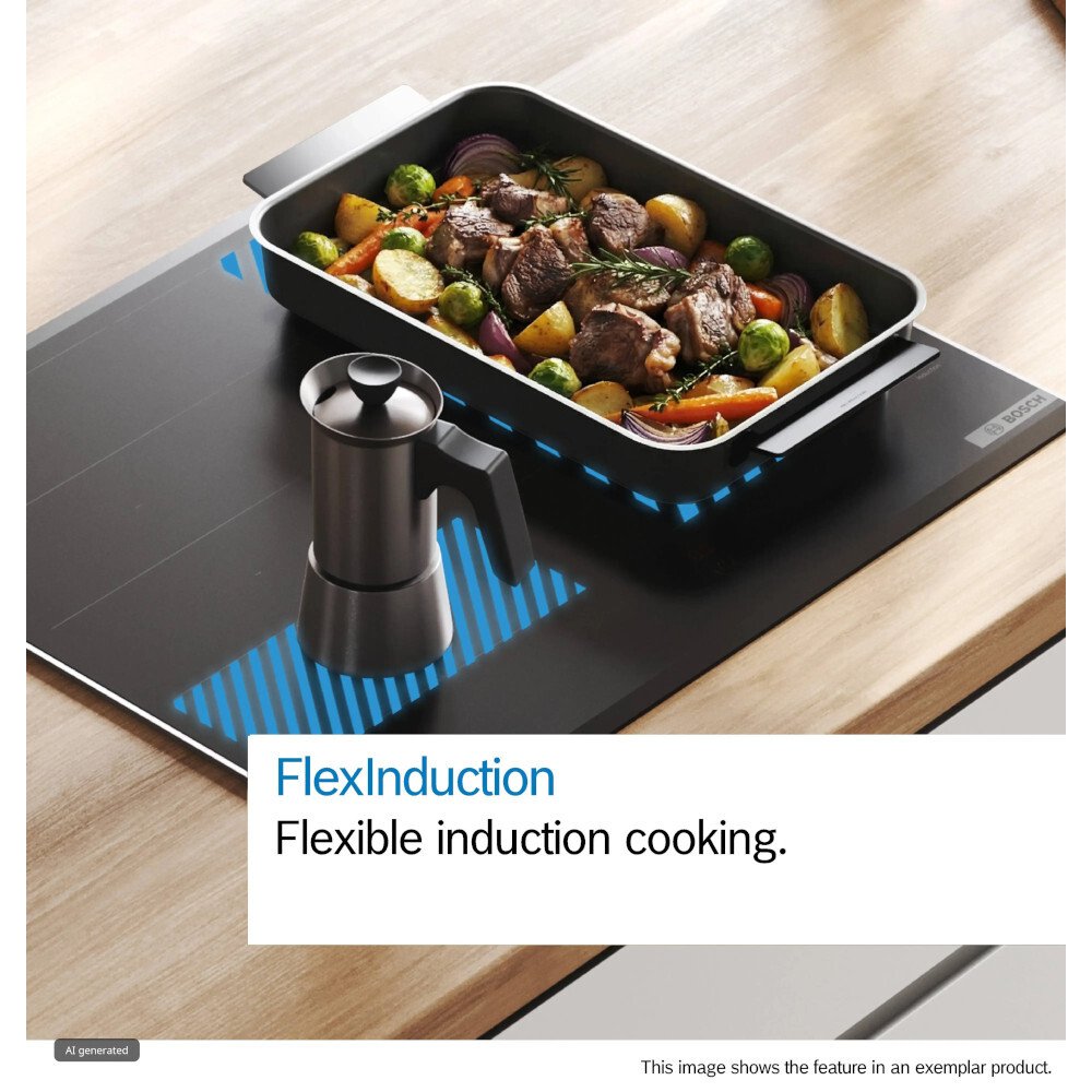 Bosch PXV831HC1E Series 6 80cm Induction Hob, Black