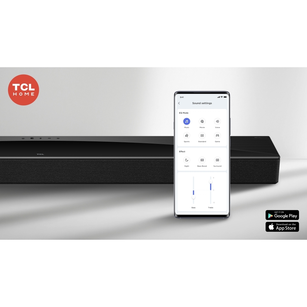 TCL Q75HK Series 5.1.2 Sound Bar, Black