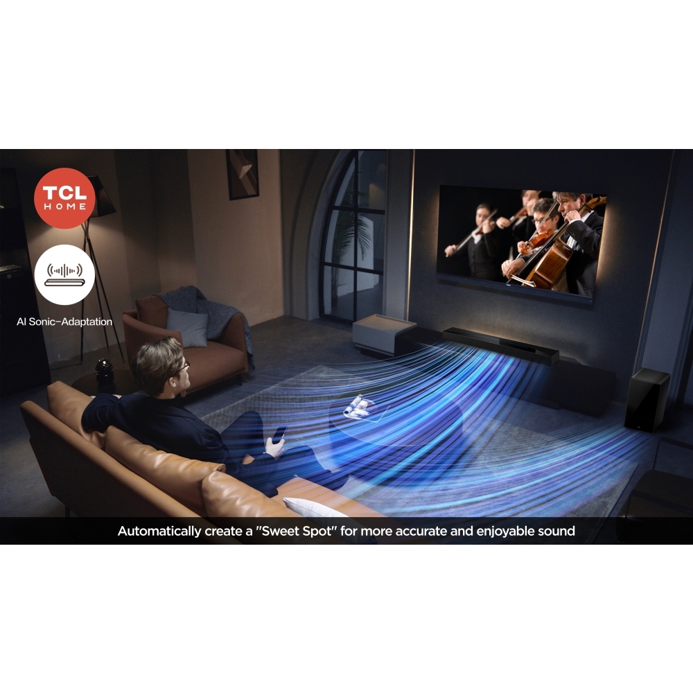 TCL Q75HK Series 5.1.2 Sound Bar, Black