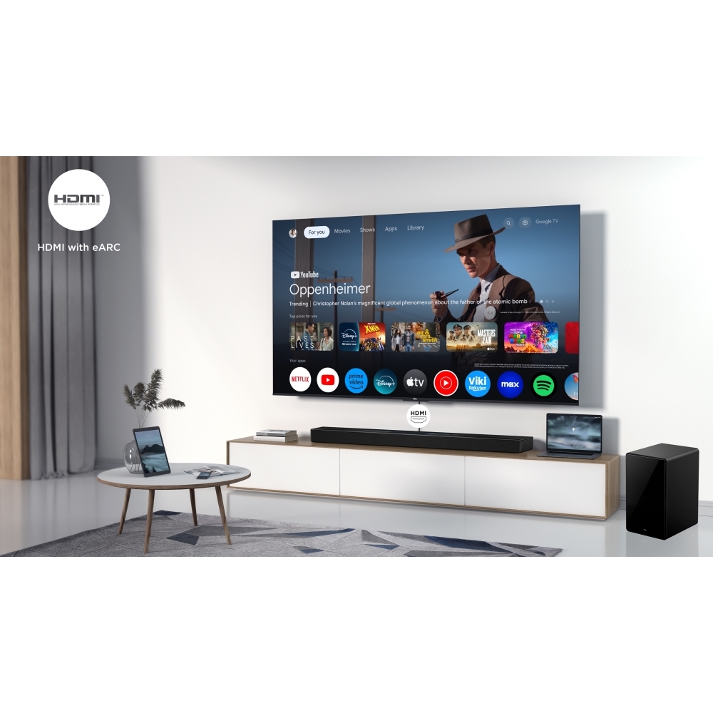 TCL Q75HK Series 5.1.2 Sound Bar, Black