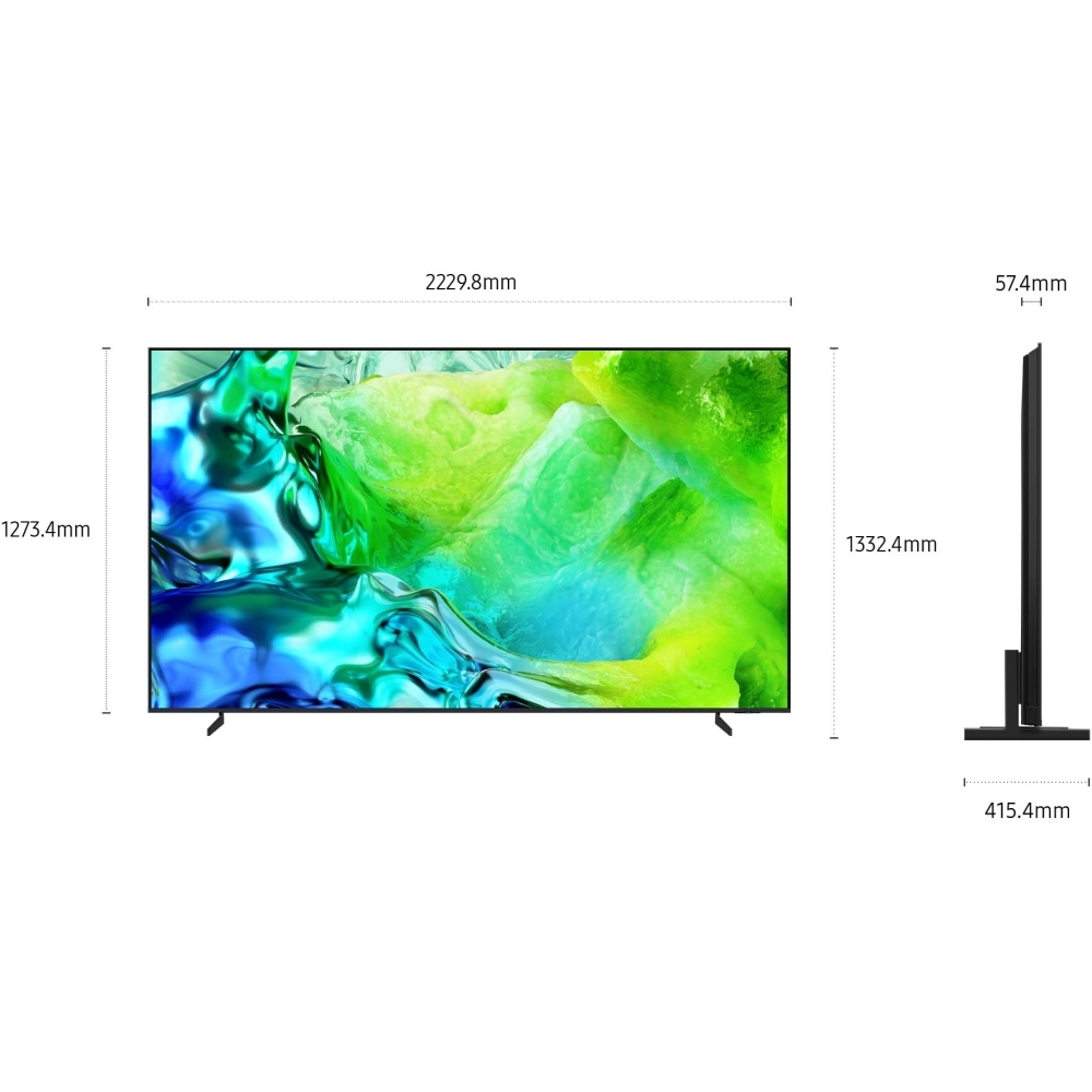 Samsung QE100QN80HUXXU 100" Neo QLED Smart Television, 4K Ultra HD, Black, E Rated