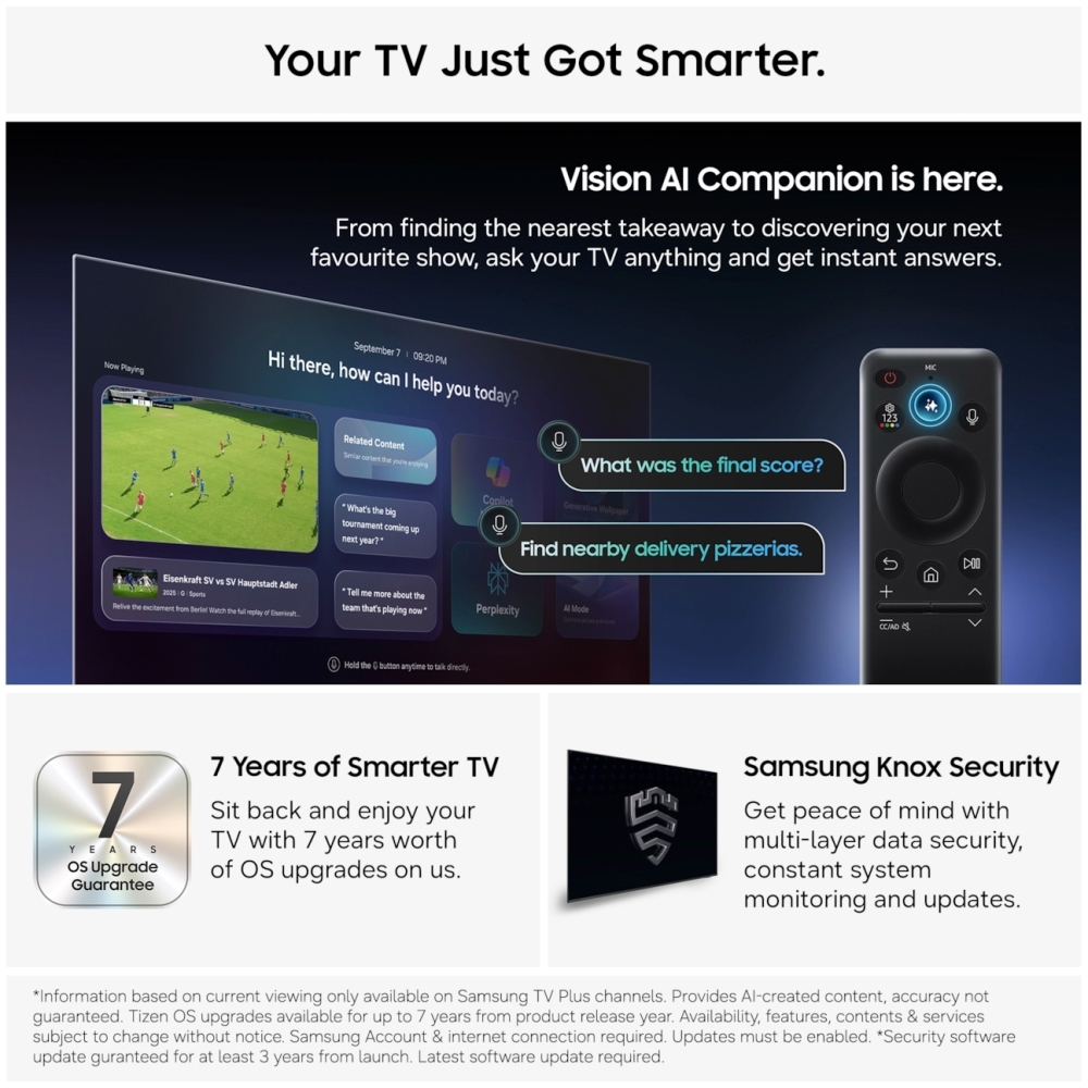 Samsung QE48S95HHEXXU 48" OLED Smart Television, 4K Ultra HD, Black, F Rated