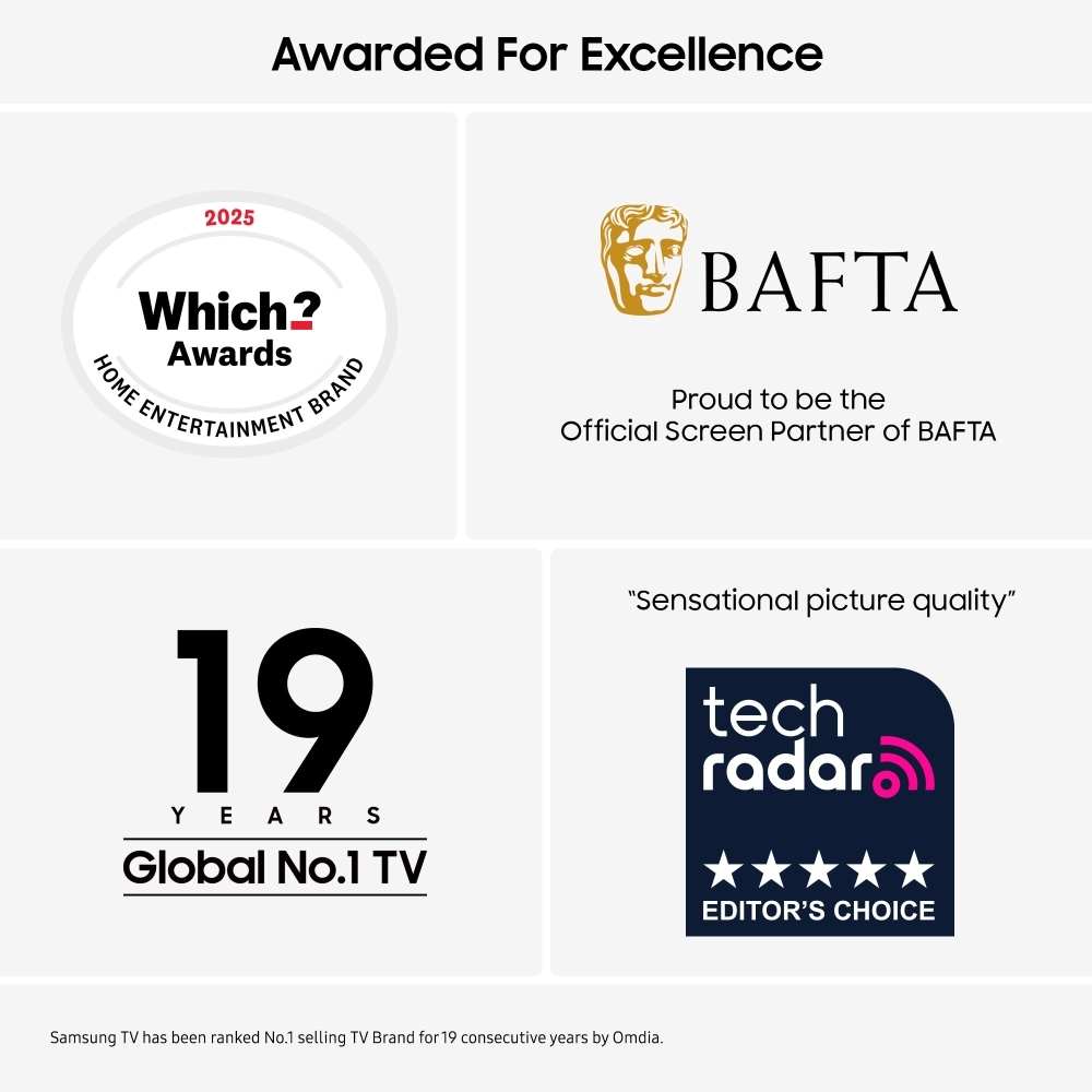 Samsung QE65QN900FTXXU 65" Neo QLED Smart Television, 8K Ultra HD, Black, G Rated