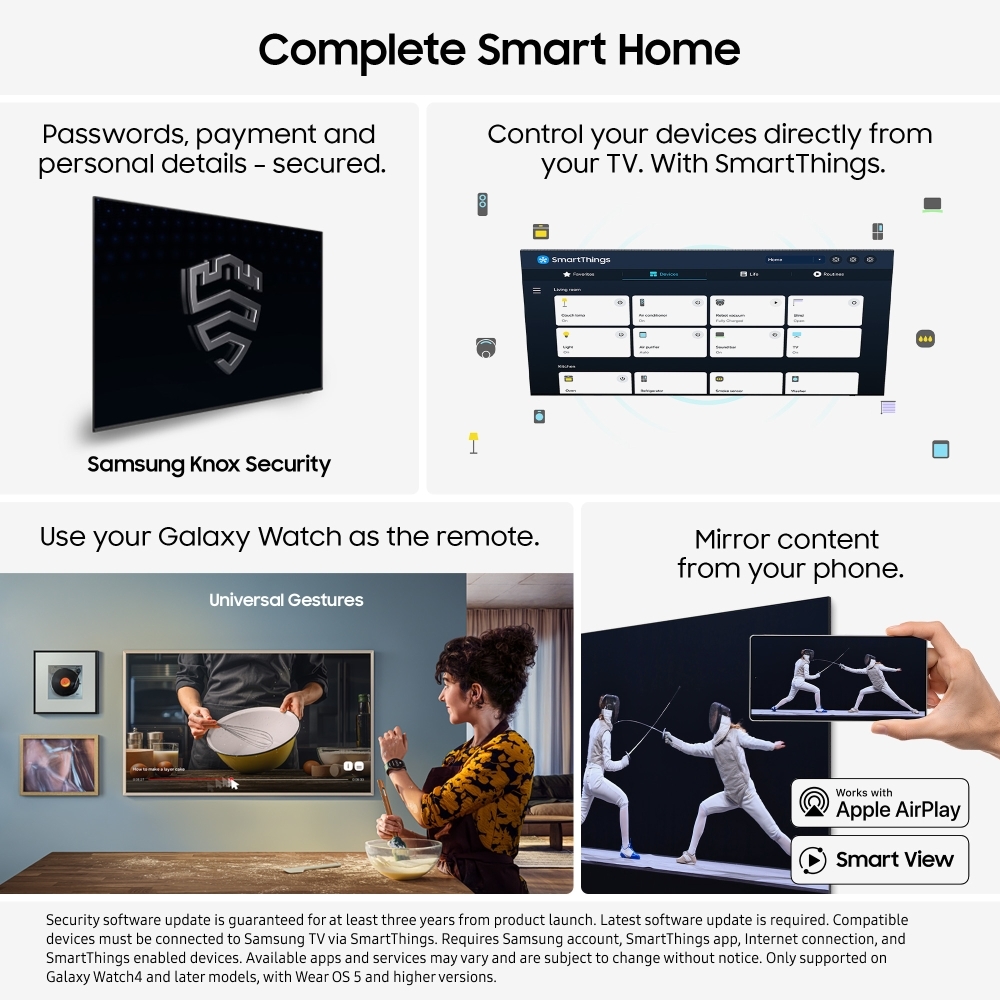 Samsung QE65QN900FTXXU 65" Neo QLED Smart Television, 8K Ultra HD, Black, G Rated