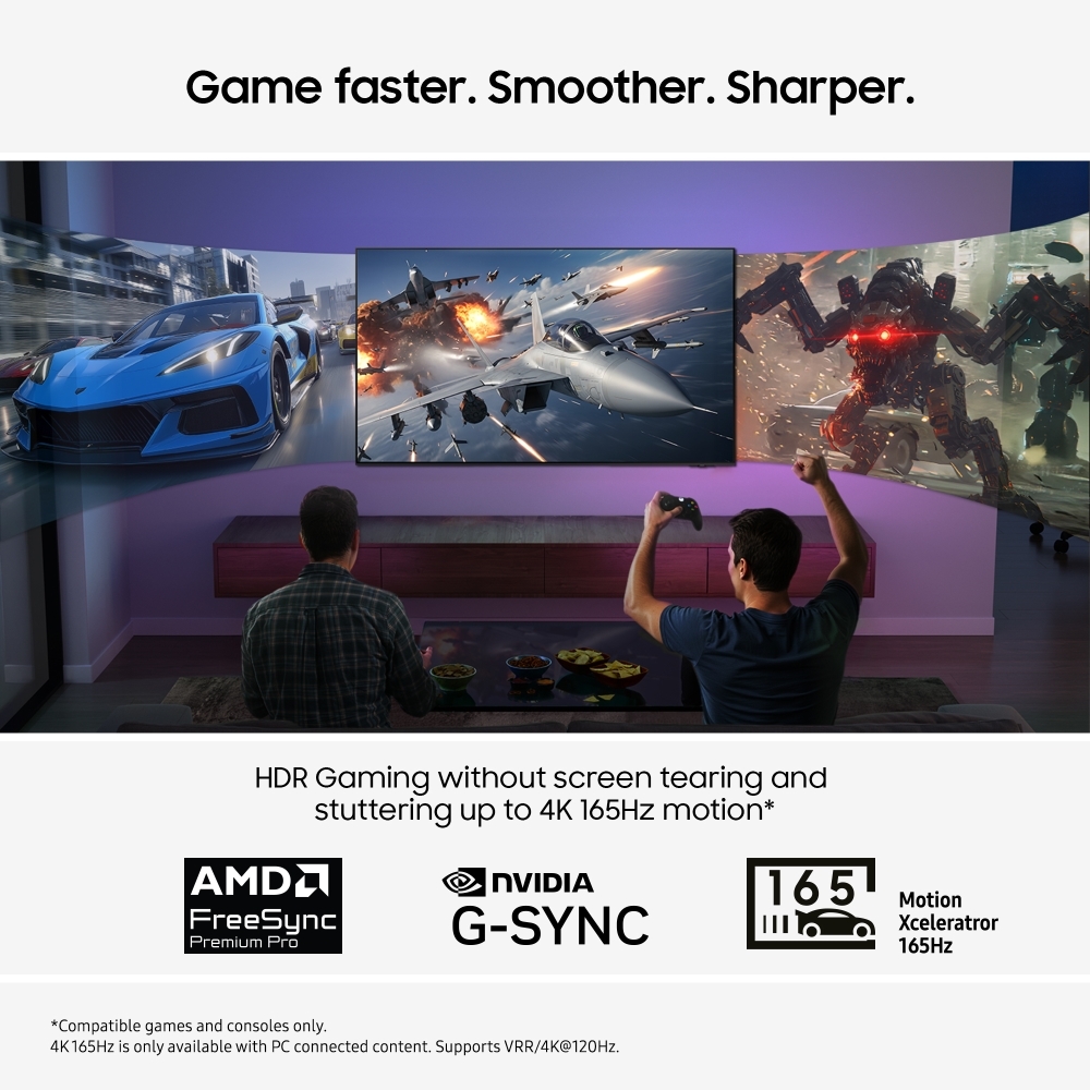 Samsung QE65S95FATXXU 65" OLED Smart Television, 4K Ultra HD, Black, F Rated