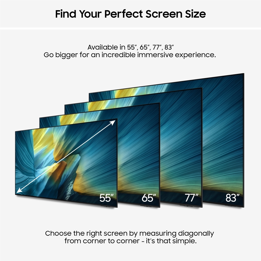 Samsung QE65S95FATXXU 65" OLED Smart Television, 4K Ultra HD, Black, F Rated