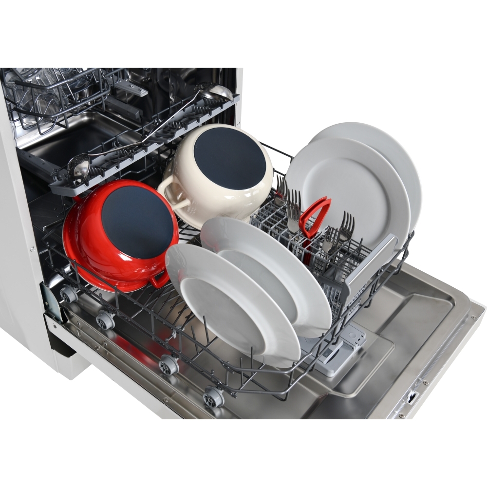 Sharp QW-NA1FF45D6W-EN Dishwasher, 16 Place Settings, White, D Rated