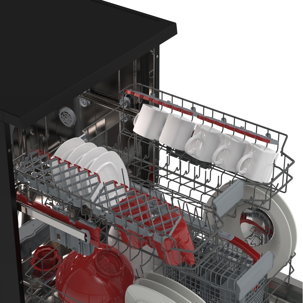 Sharp QW-NA1FF47D3M2-EN Dishwasher, 13 Place Settings, D Rated