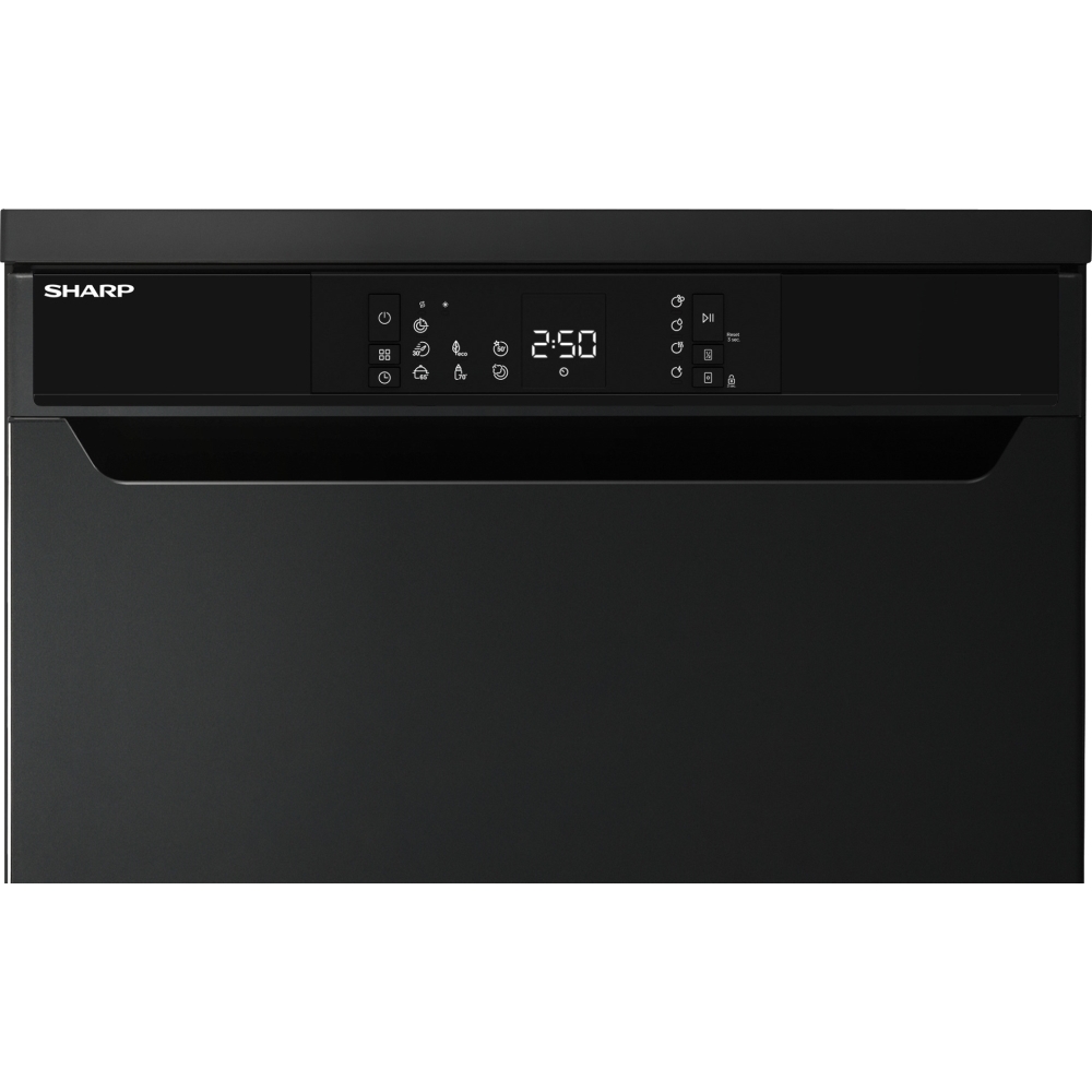 Sharp QW-NA1FF47D3M2-EN Dishwasher, 13 Place Settings, D Rated