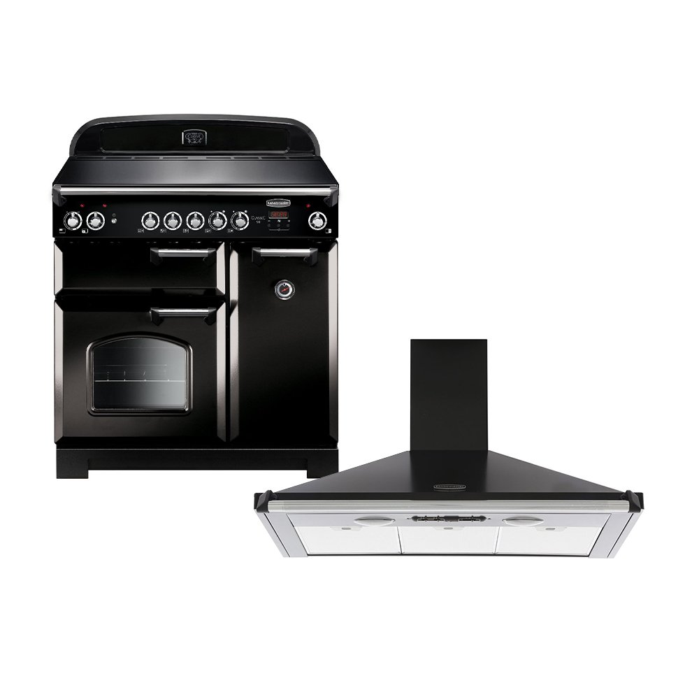 Rangemaster Classic Ceramic Range Cooker & Hood Pack, A Rated